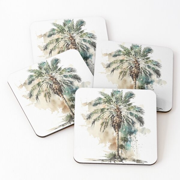 Artikelvorschau, Palm Tree watercolor entworfen und verkauft von shokA Design.