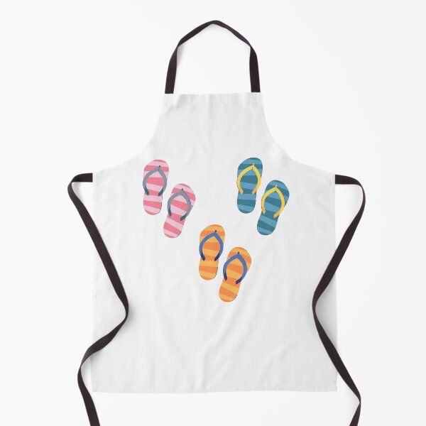 Item preview, Pink, Orange and Blue Flip Flops / Thongs designed and sold by KatsCanvas.