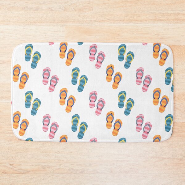 Item preview, Pink, Orange and Blue Flip Flops / Thongs designed and sold by KatsCanvas.