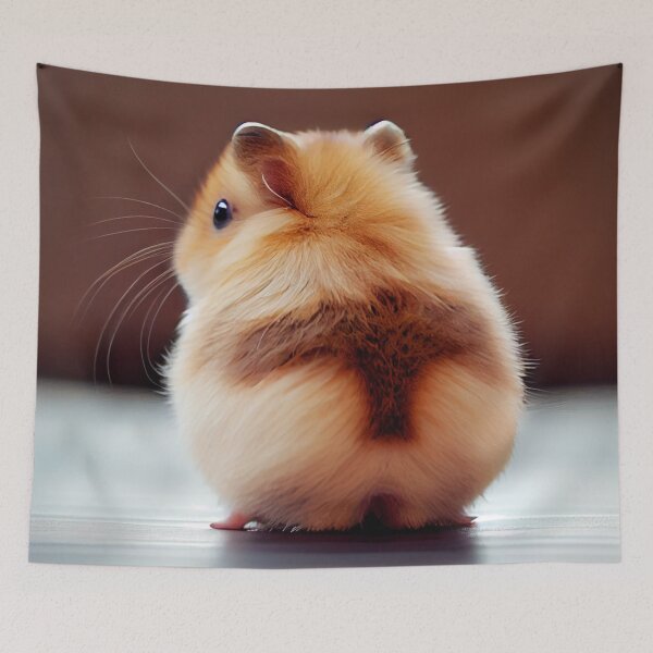 Item preview, super cute hamster back view designed and sold by Rosiere Donahue ⭐️ ⭐️ ⭐️ ⭐️ ⭐️.