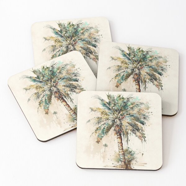 Artikelvorschau, Palm Tree watercolor entworfen und verkauft von shokA Design.