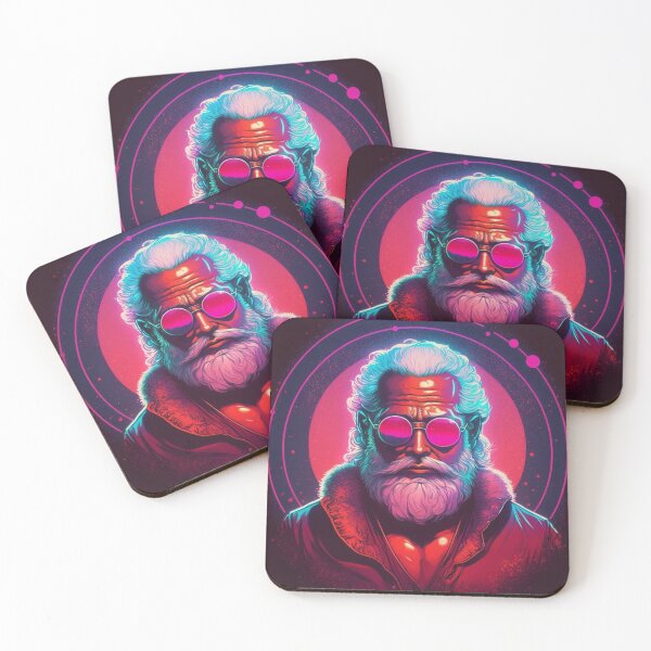 Item preview, 80s Synthwave Cool Retro Santa Claus designed and sold by RESToRAPTOR.