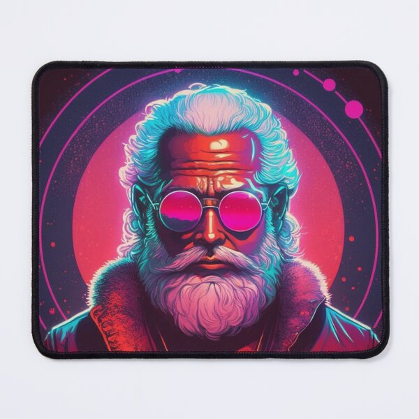 Item preview, 80s Synthwave Cool Retro Santa Claus designed and sold by RESToRAPTOR.