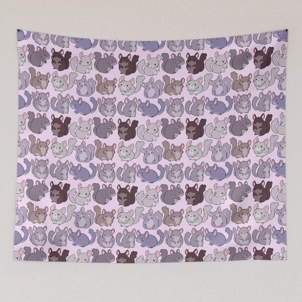 Item preview, Cute chinchillas pattern  designed and sold by Yarafantasyart.