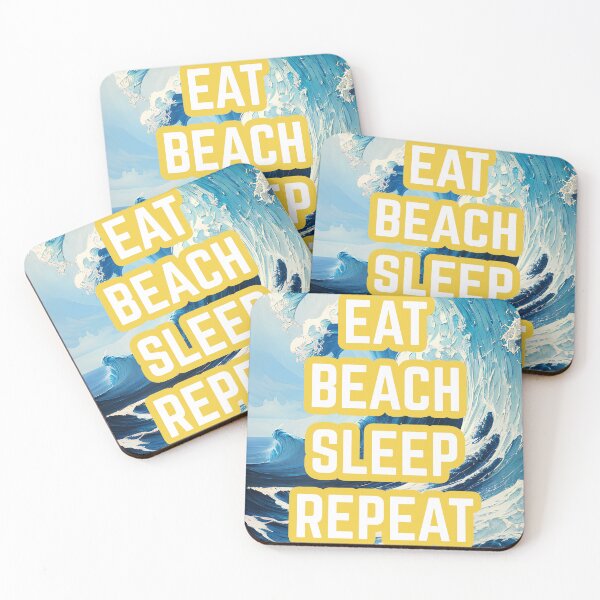 Item preview, Eat Beach Sleep Repeat. Inspiritational home decor. designed and sold by ChaosEdits.