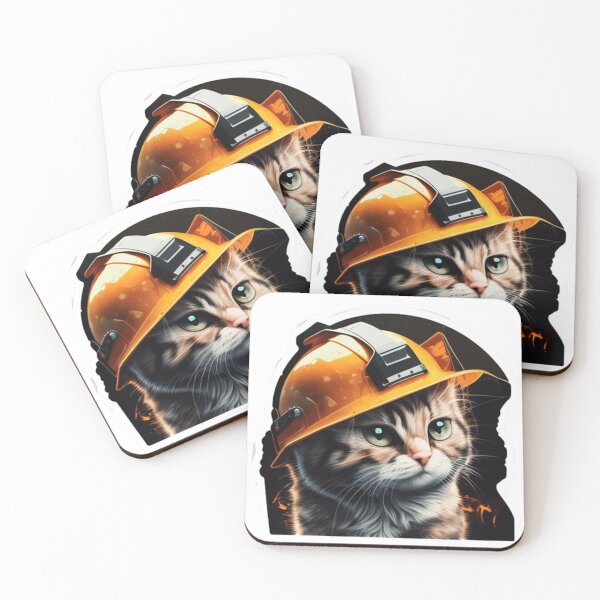 Item preview, catswithhardhats cute designed and sold by UK-DEVISER.