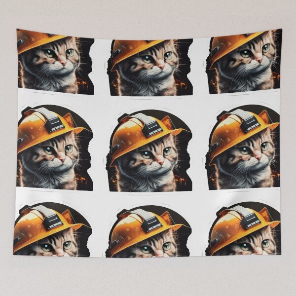 Item preview, catswithhardhats cute designed and sold by UK-DEVISER.