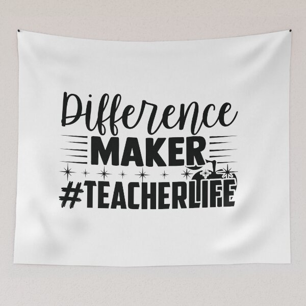 Item preview, DIFFERENCE MAKER TEACHER LIFE designed and sold by SticerOcean.