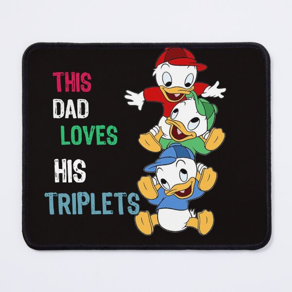 Item preview, This Dad Loves His Triplets - triple the trouble, triple the fun Essential T-Shirt  designed and sold by MEDKH02.
