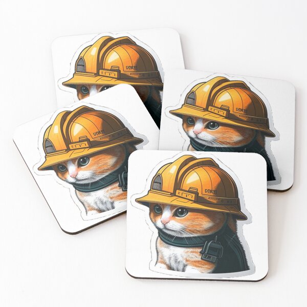 Item preview, catswithhardhats cute designed and sold by UK-DEVISER.