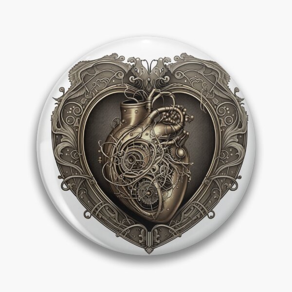Item preview, Steampunk Heart #3 - Sticker and T-Shirt Design designed and sold by MindAsylum.