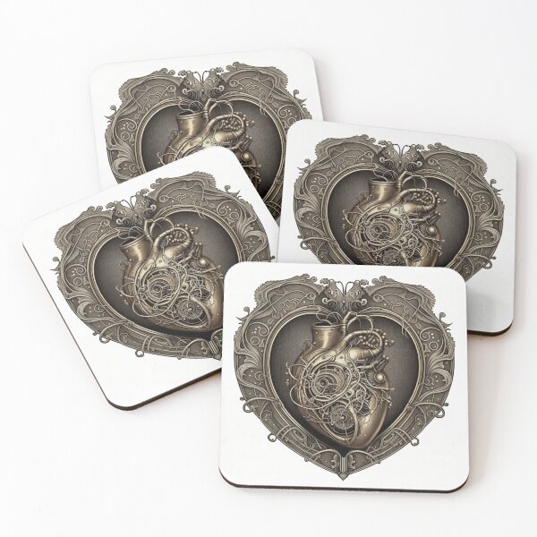 Item preview, Steampunk Heart #3 - Sticker and T-Shirt Design designed and sold by MindAsylum.