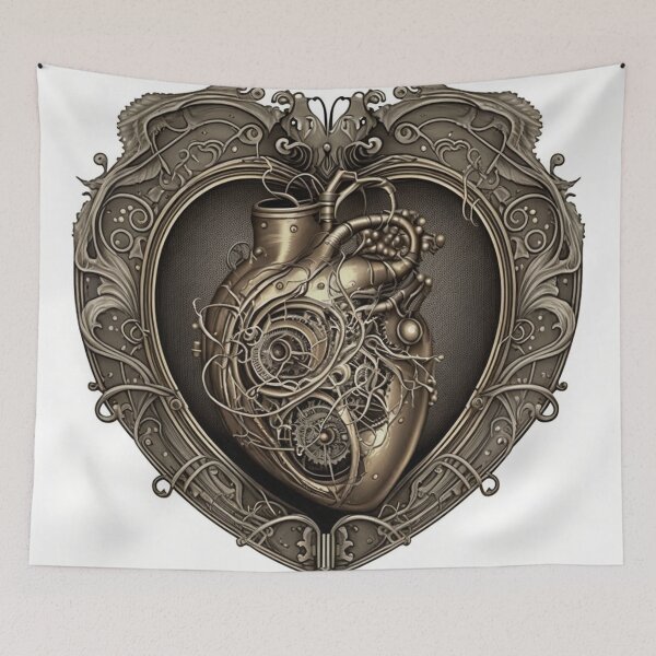 Item preview, Steampunk Heart #3 - Sticker and T-Shirt Design designed and sold by MindAsylum.