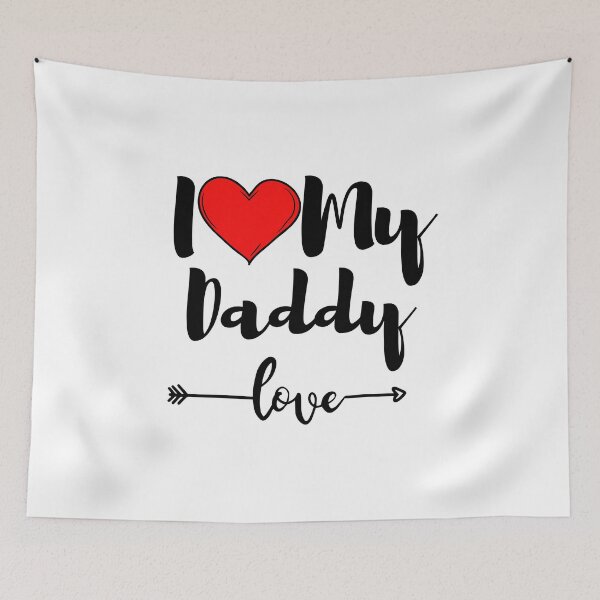 Item preview, I Love My Daddy Big Red Heart designed and sold by BoomBoomBaby.
