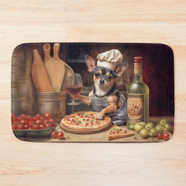 Item preview, Chihuahua Dog Pizza Chef designed and sold by candiscamera.