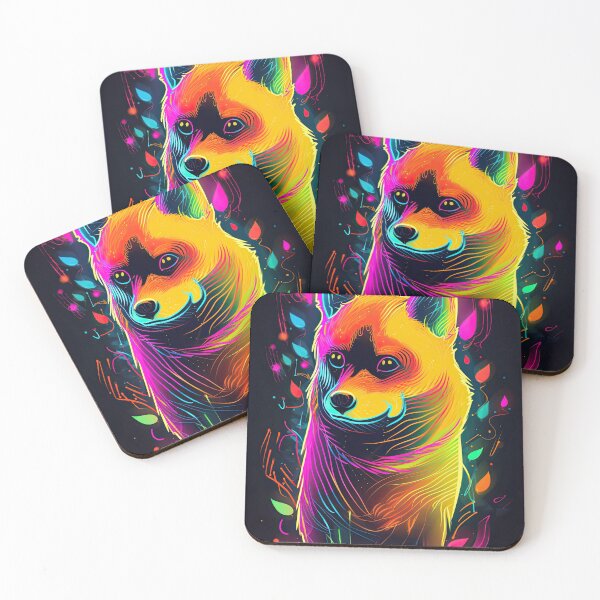 Item preview, Shiba Inu Neon Fiesta designed and sold by THC Studios.