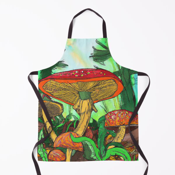 Item preview, Colorful mushrooms in a forest designed and sold by MarcelSchubert5.