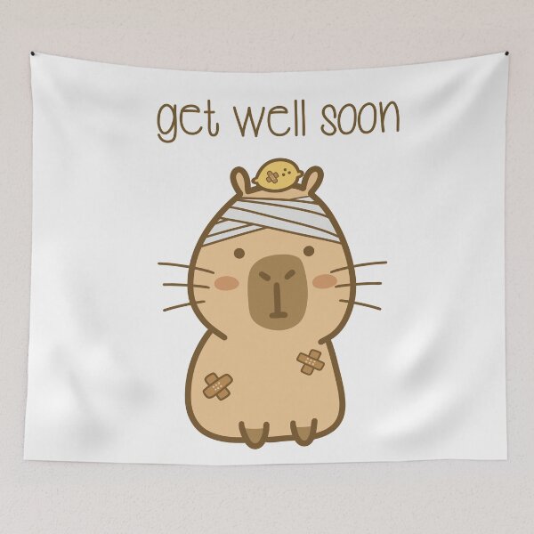 Item preview, Chill Capybara - Get well soon designed and sold by sonnenglueckart.