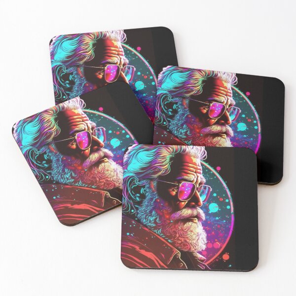 Item preview, 80s Synthwave Cool Retro Santa  designed and sold by RESToRAPTOR.