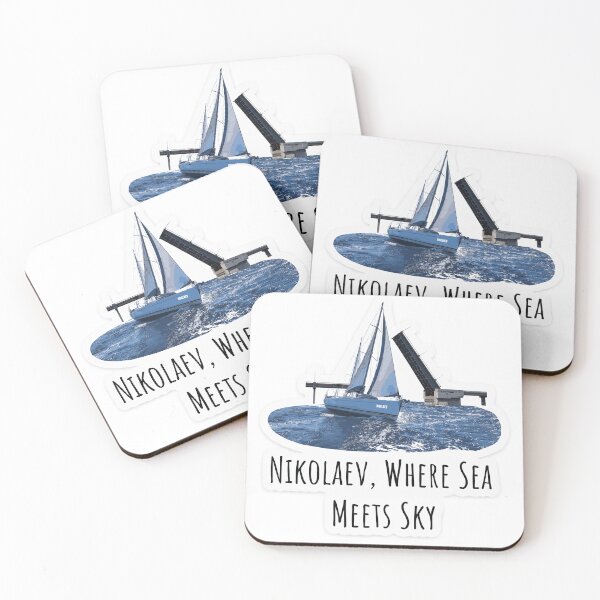 Item preview, Nikolaev, Where Sea Meets Sky Sticker designed and sold by zefirdsgn.