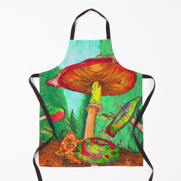 Item preview, red mushrooms in the green forest designed and sold by MarcelSchubert5.