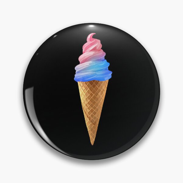 Item preview, Pink Blue Cotton Candy Ice Cream Cone designed and sold by Deborah Camp.