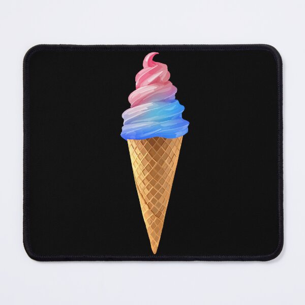 Item preview, Pink Blue Cotton Candy Ice Cream Cone designed and sold by Deborah Camp.