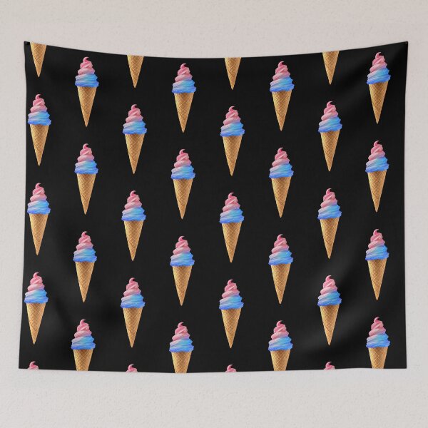 Item preview, Pink Blue Cotton Candy Ice Cream Cone designed and sold by Deborah Camp.