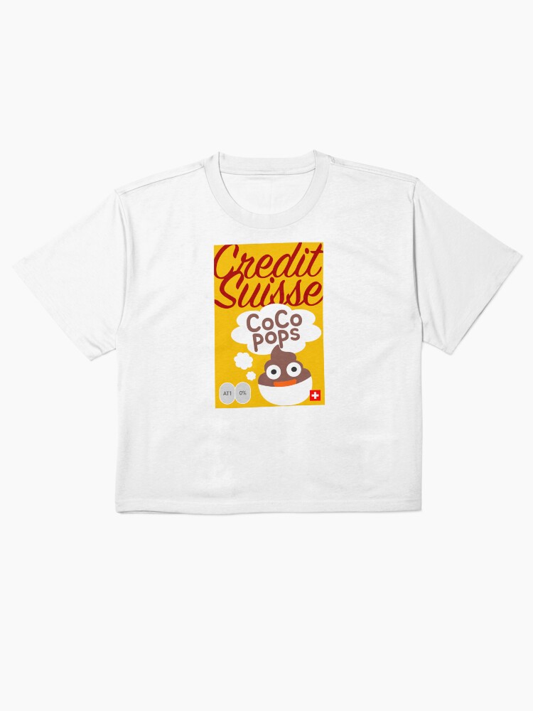 Thumbnail 2 of 4, Boxy T-Shirt, Credit Suisse CoCo Pops designed and sold by FTAlphaville.