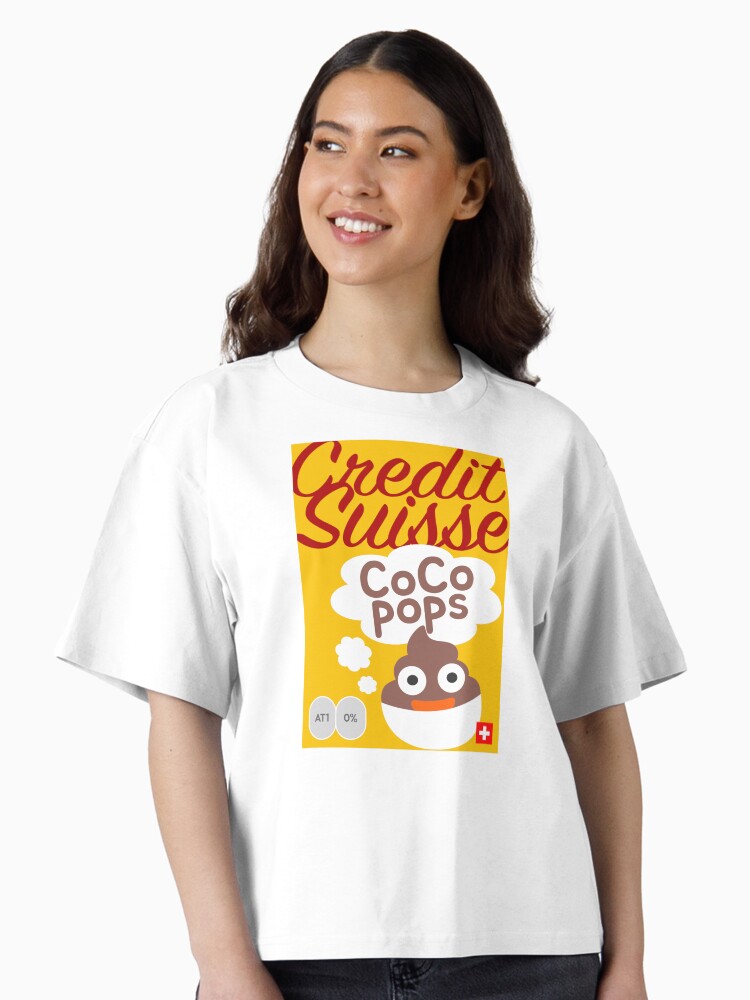 Thumbnail 1 of 4, Boxy T-Shirt, Credit Suisse CoCo Pops designed and sold by FTAlphaville.