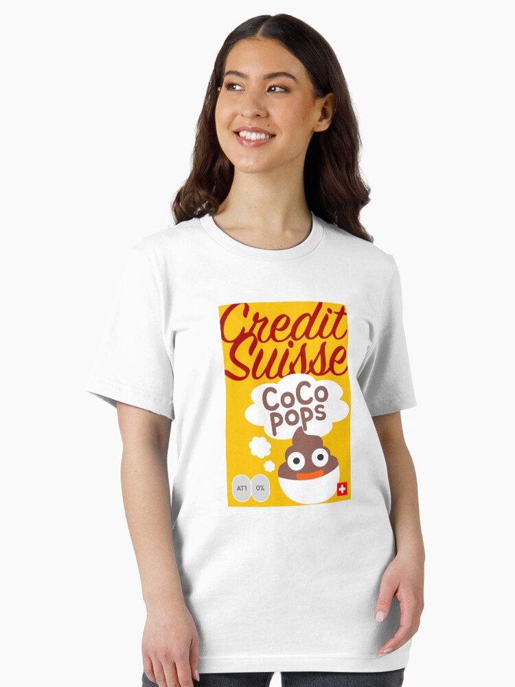 Thumbnail 2 of 7, Essential T-Shirt, Credit Suisse CoCo Pops designed and sold by FTAlphaville.