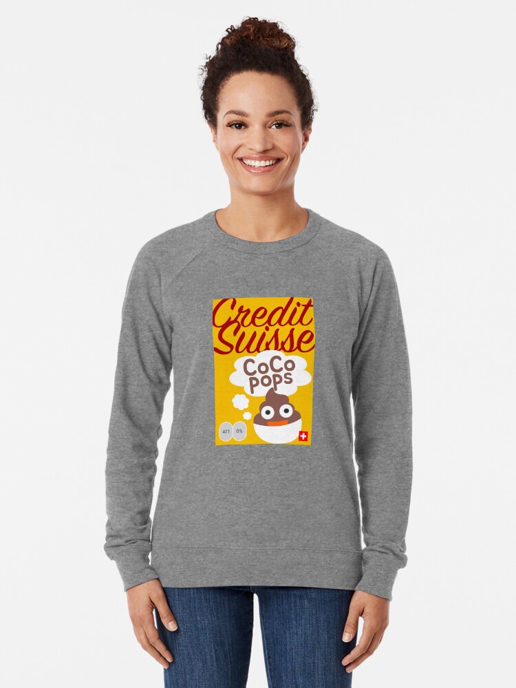 Thumbnail 2 of 5, Lightweight Sweatshirt, Credit Suisse CoCo Pops designed and sold by FTAlphaville.
