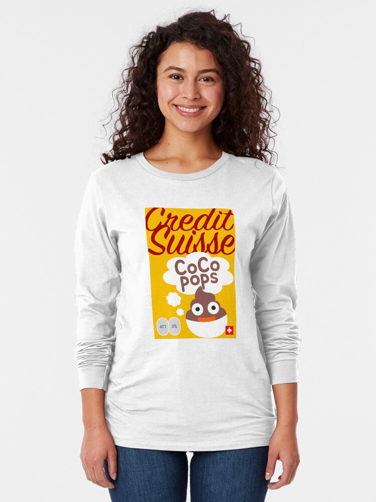 Thumbnail 2 of 5, Long Sleeve T-Shirt, Credit Suisse CoCo Pops designed and sold by FTAlphaville.