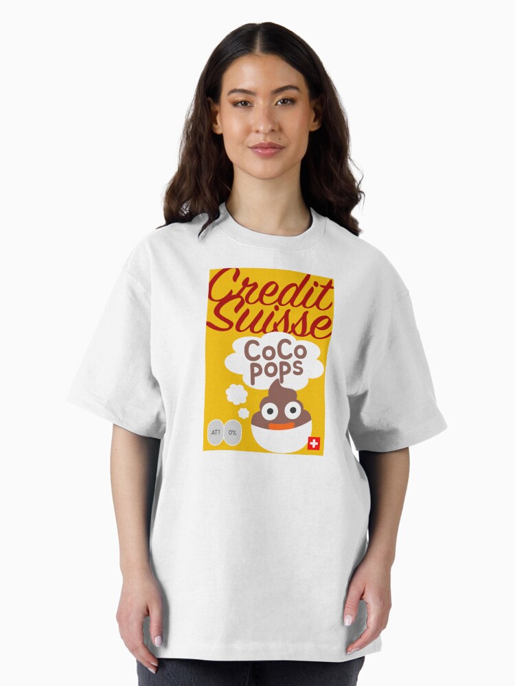 Thumbnail 2 of 7, Oversized T-Shirt, Credit Suisse CoCo Pops designed and sold by FTAlphaville.