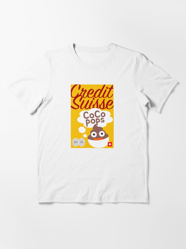 Thumbnail 3 of 7, Essential T-Shirt, Credit Suisse CoCo Pops designed and sold by FTAlphaville.