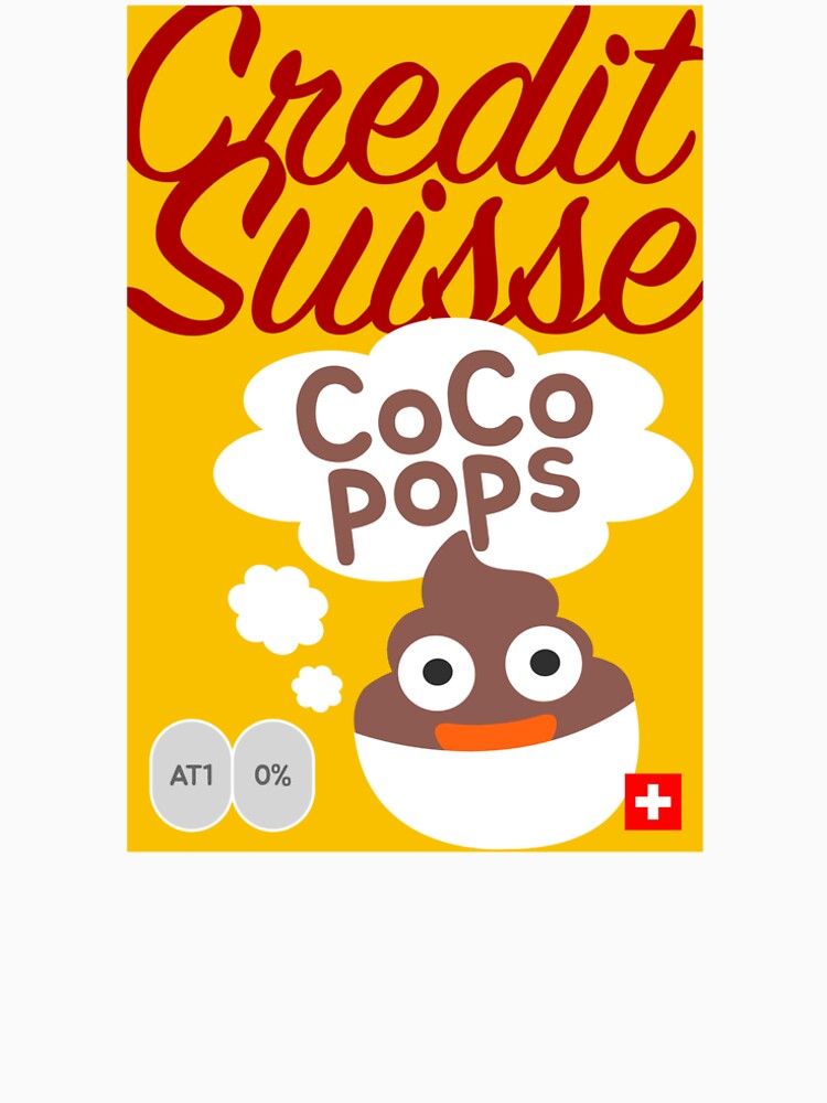 Thumbnail 4 of 4, Premium T-Shirt, Credit Suisse CoCo Pops designed and sold by FTAlphaville.