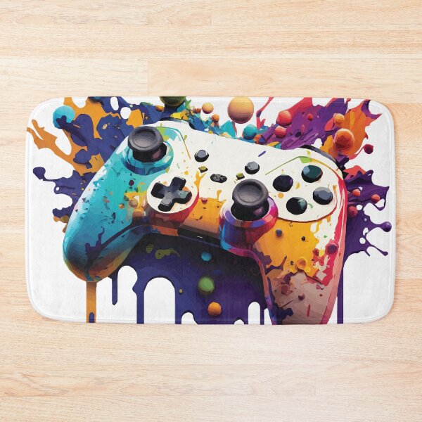 Item preview, A Gaming Controller with Paint and Bubbles - Life but Vibrant designed and sold by GVRDesign.