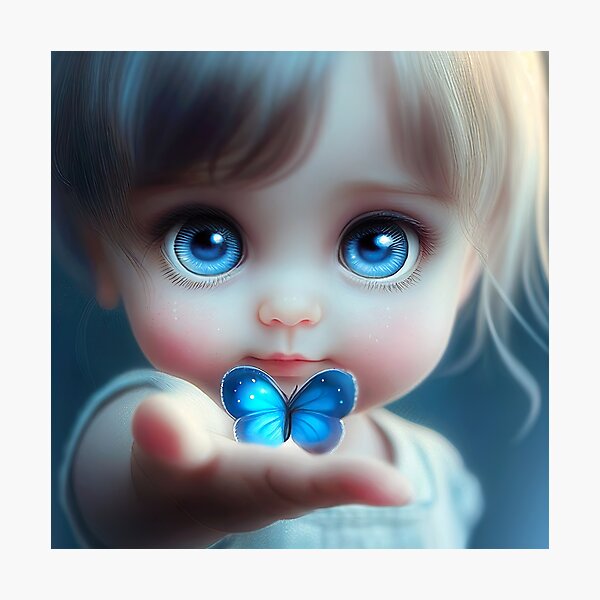 Tiny butterfly friend Photographic Print