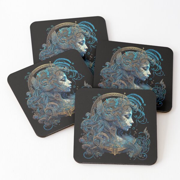 Item preview, Steampunk Astrology (Aquarius) - Sticker and T-Shirt Design designed and sold by MindAsylum.