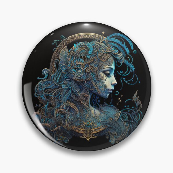 Item preview, Steampunk Astrology (Aquarius) - Sticker and T-Shirt Design designed and sold by MindAsylum.