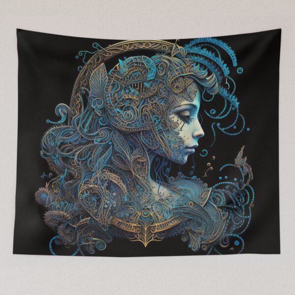 Item preview, Steampunk Astrology (Aquarius) - Sticker and T-Shirt Design designed and sold by MindAsylum.