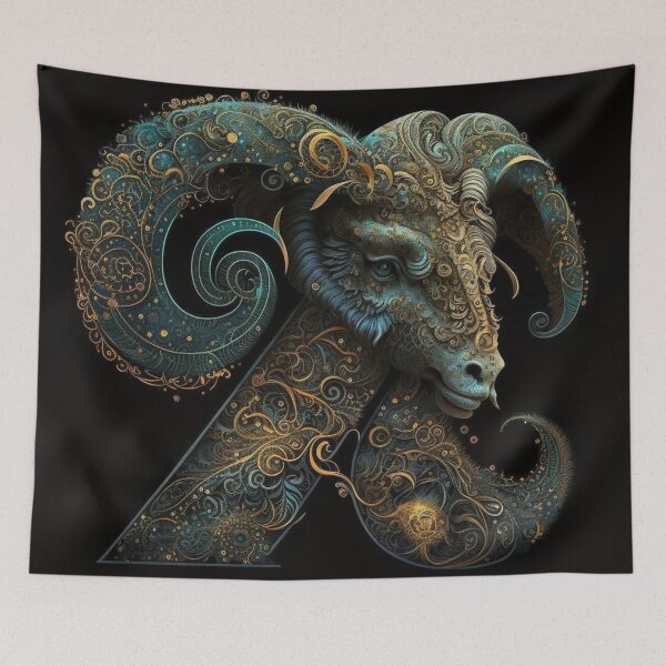 Item preview, Steampunk Astrology (Aries) - Sticker and T-Shirt Design designed and sold by MindAsylum.