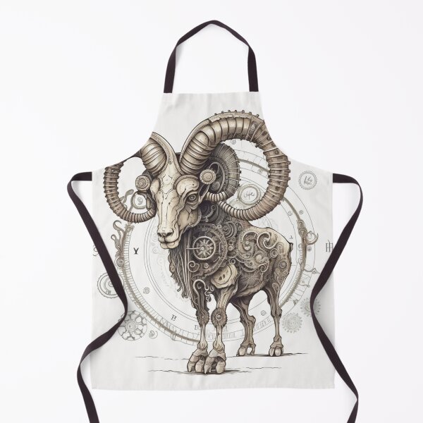 Item preview, Steampunk Astrology (Aries) #3 - Sticker and T-Shirt Design designed and sold by MindAsylum.