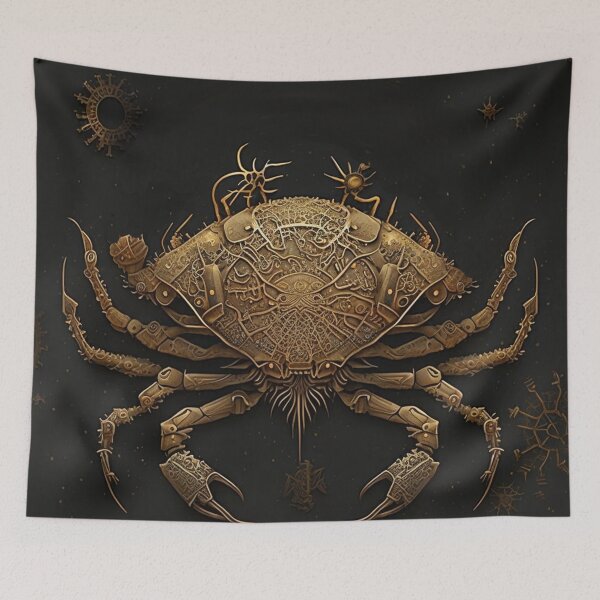 Item preview, Steampunk Astrology (Cancer) - Sticker and T-Shirt Design designed and sold by MindAsylum.