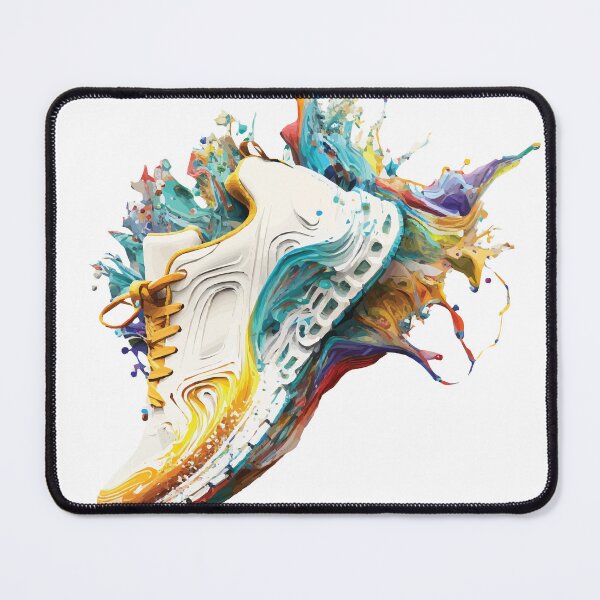 Item preview, A White Running Shoe With Paint -Run Vibrant designed and sold by GVRDesign.