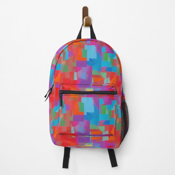 Item preview, Colourfull positive squares abstract painting pattern designed and sold by SJG-digital.
