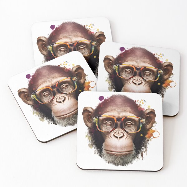 Item preview, Colorful Monkey With Glasses designed and sold by ekachar.