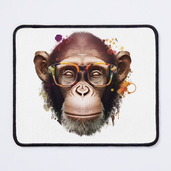 Item preview, Colorful Monkey With Glasses designed and sold by ekachar.