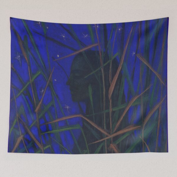 Item preview, La noche, mujer en la hierba, fantasía surrealista designed and sold by Julia Khoroshikh.