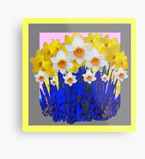 SPRING DAFFODILS GARDEN ART Metal Print